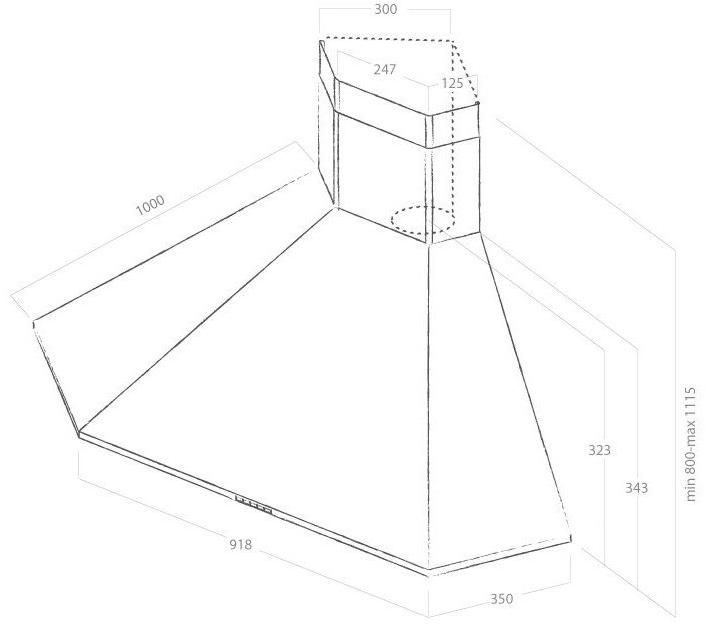Elica Угловой кожух из нержавеющей стали с активированным углем sun-id-1462707 - Вид №3