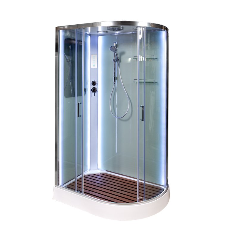 L 801 с гидромассажем BLACK Душевая кабина DETO Серия L А102 L LED - Вид №2