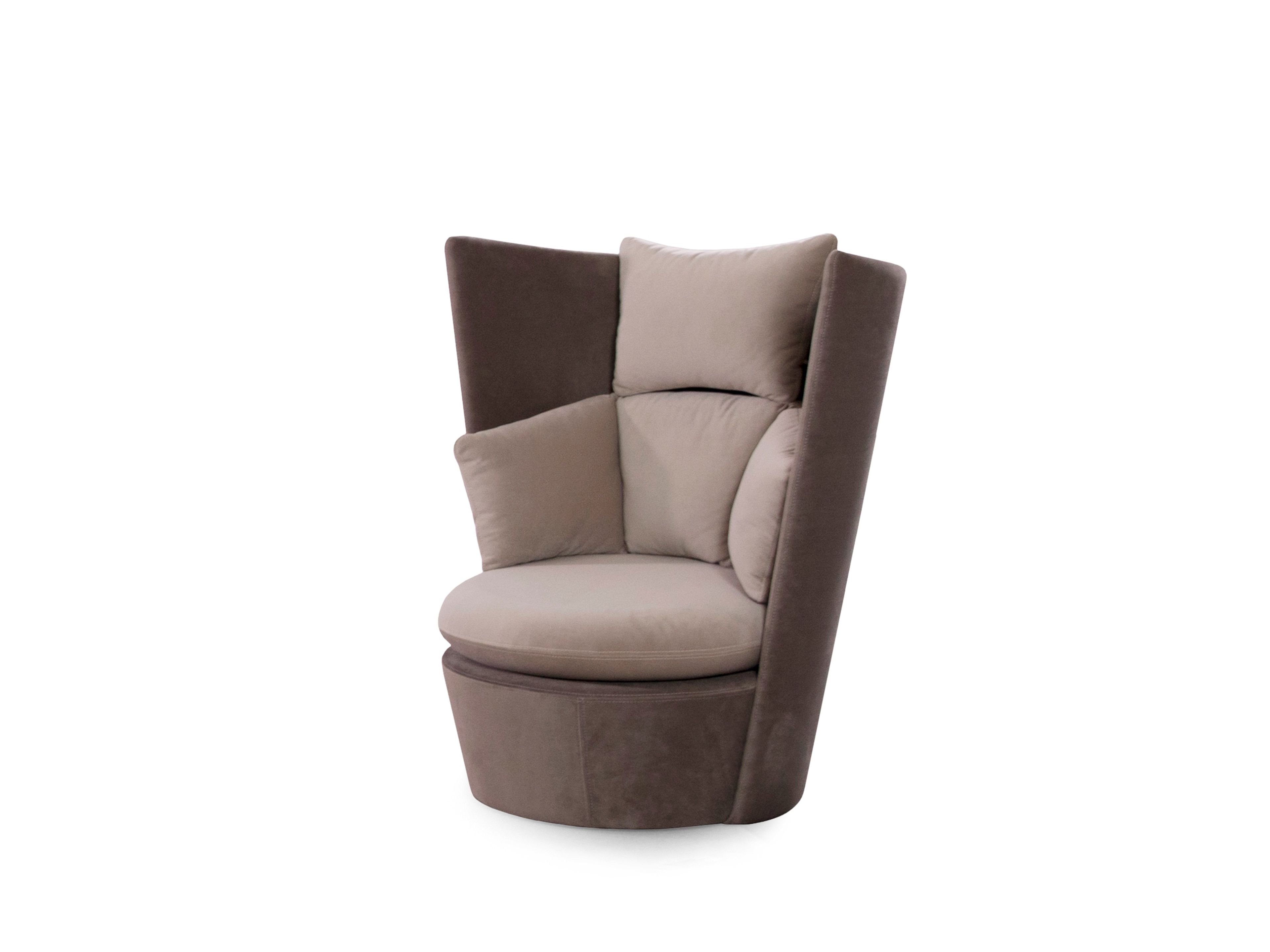 Тканевое кресло с высокой спинкой и подставкой для ног ABLE ZOE ARCH-00122522 - Вид №2