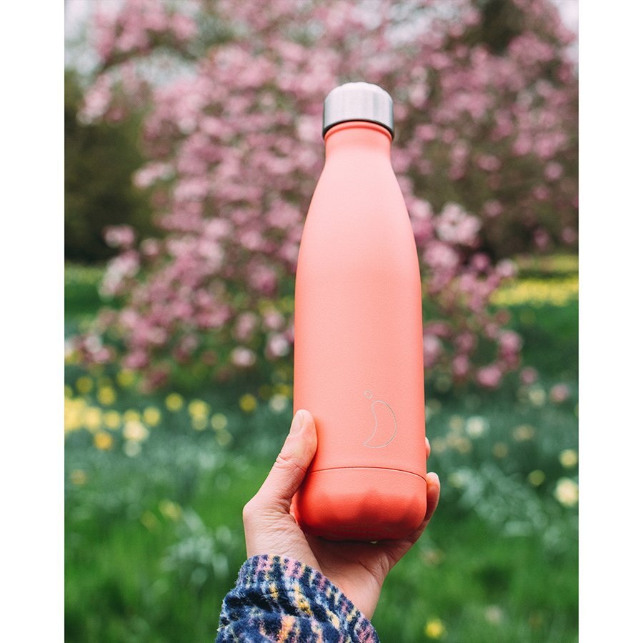 Термос 500 мл розовый Pastel Coral CHILLY'S BOTTLES ДИЗАЙНЕРСКИЕ 00-3948022 Красный  - Вид №2
