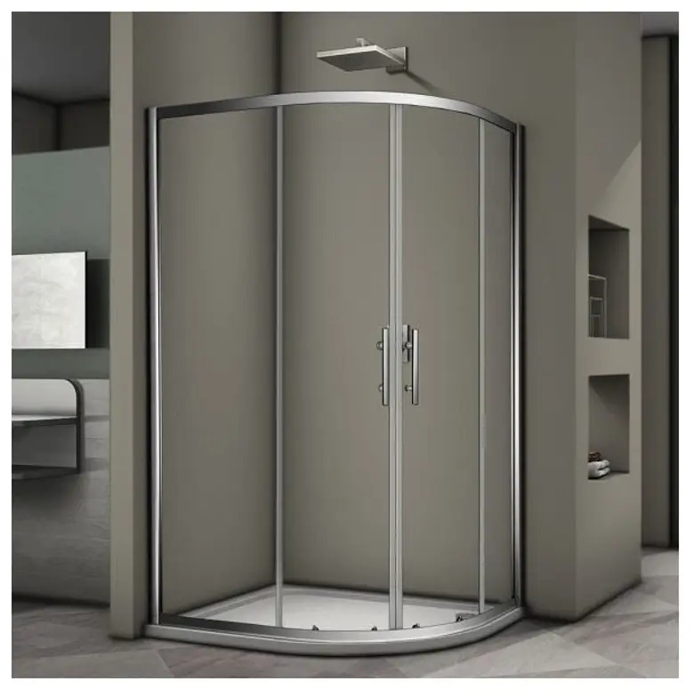 91802422 Душевой уголок Veconi Rovigo 363721, 120x90x190 профиль хром STLM-0975914