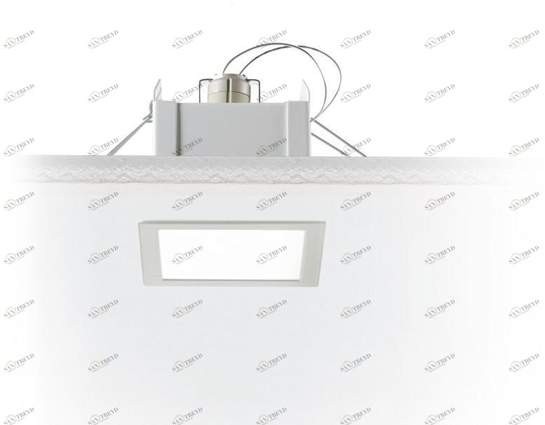 EGOLUCE Квадратный встраиваемый светодиодный точечный светильник Easy 6432