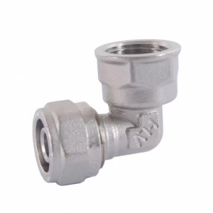 HLV-114352.№.04 Угольник обжимной HLV  с переходом на внутреннюю резьбу