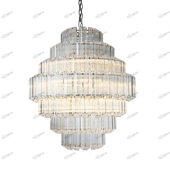 Люстра Vittoria 12 gold от Delight Collection прозрачная/золото KG0769P-12 DELIGHT COLLECTION ДИЗАЙНЕРСКИЕ 247066 Прозрачный;золото 