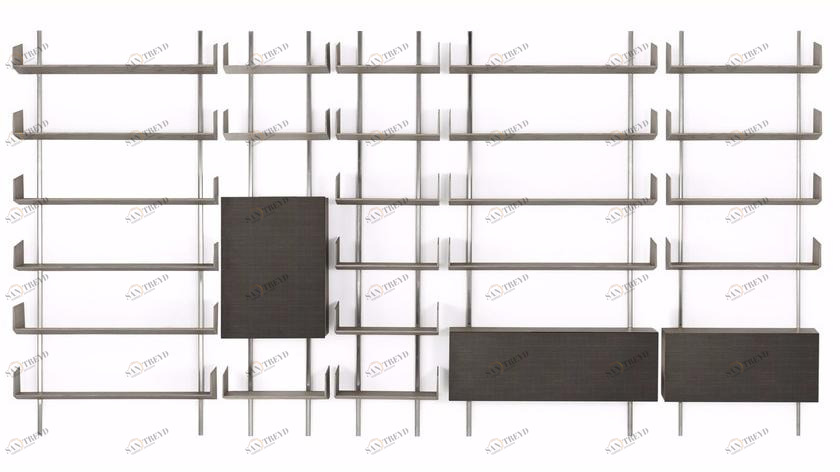 Gallotti&Radice Модульный настенный книжный шкаф из дерева sun-id-1505070