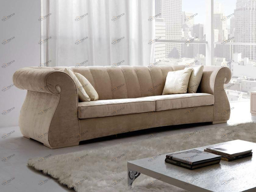 CorteZari 3-х местный тканевый диван Zoe silver sun-id-1372632