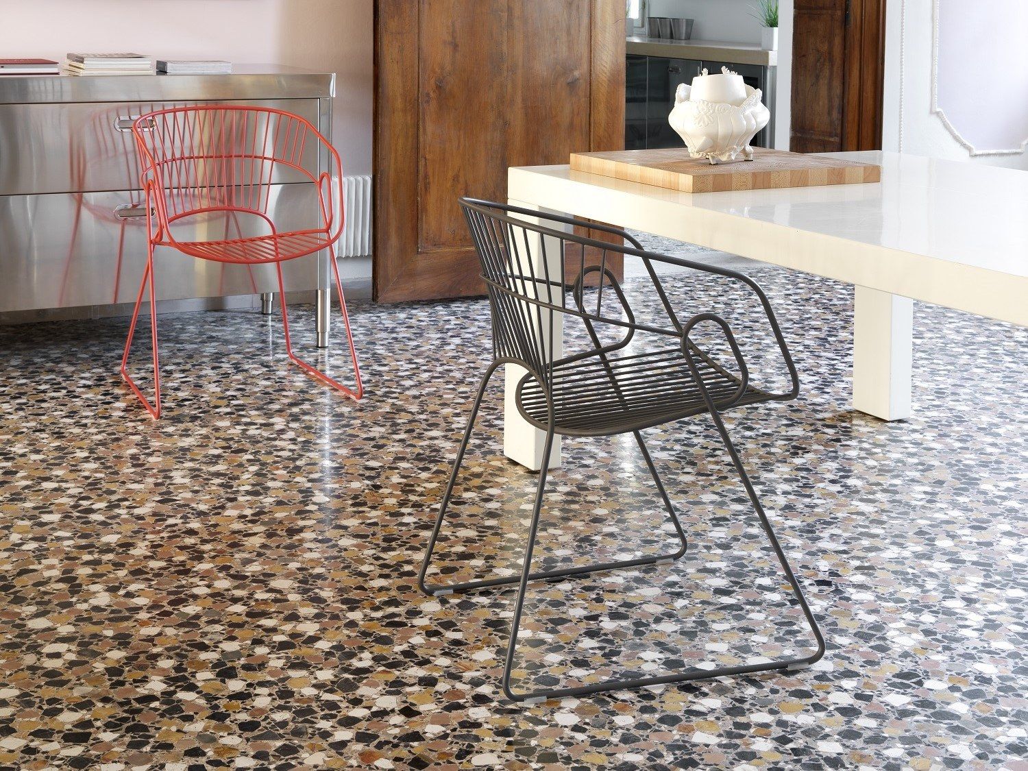 Стальной стул с подлокотниками SITIA JAPAN ARCH-00091205 - Вид №5