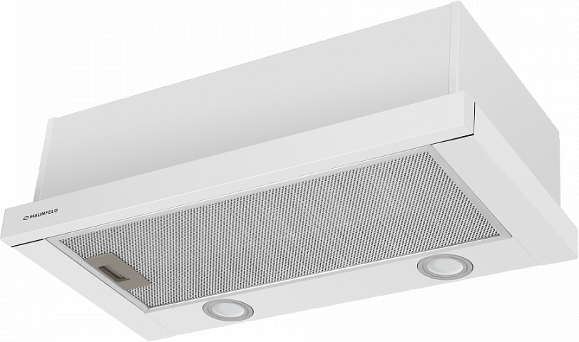 VS LIGHT 60 WHITE Вытяжка vs light 60 белый/ • тип: встраиваемая • цвет: белый • управление: колыбельное • ширина, мм: 600 • полная потребляемая мощность, вт: 140• количество скоростей: 2 • максимальная производительность, м3/ч: 480• диаметр воздуховода Santreyd 