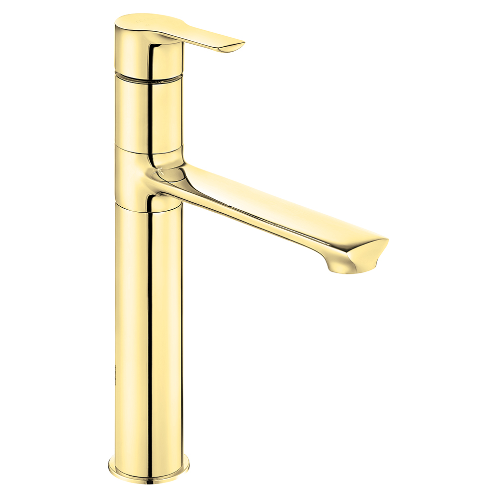 102808949  Смеситель для раковины Luna High Type - Gold Look Eca 