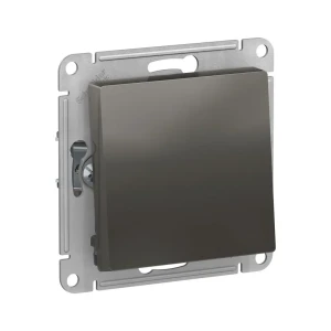 91586293 Переключатель встраиваемый Systeme electric AtlasDesign 247158 1 клавиша цвет сталь STLM-1430546
