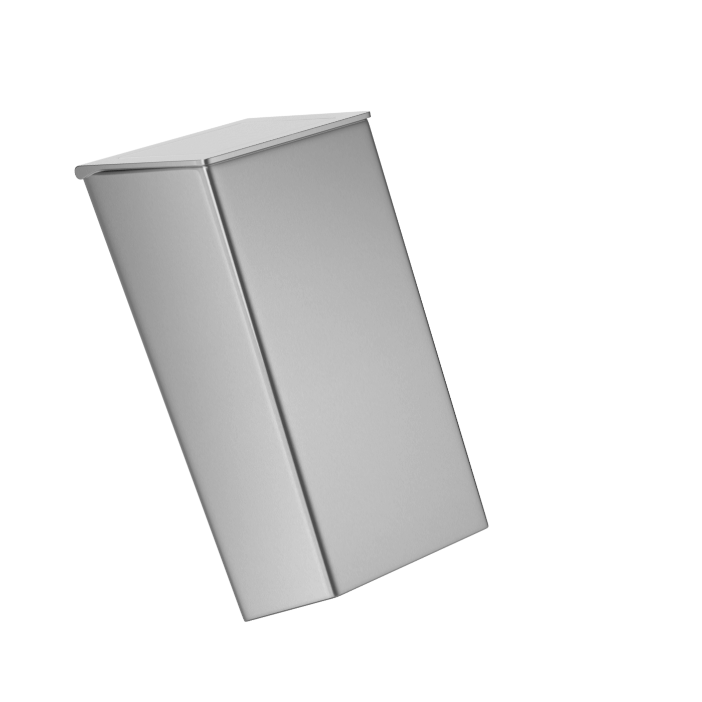 P725-S Мусорный бак из нержавеющей стали объемом 50 л с самозакрывающейся крышкой Duten 