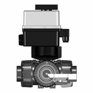 SANIT 8X3F300H08 3/2-ходовой шаровой кран ТКД, ПВХ-C, D 16 - 63 г, клей рукав L-отверстие