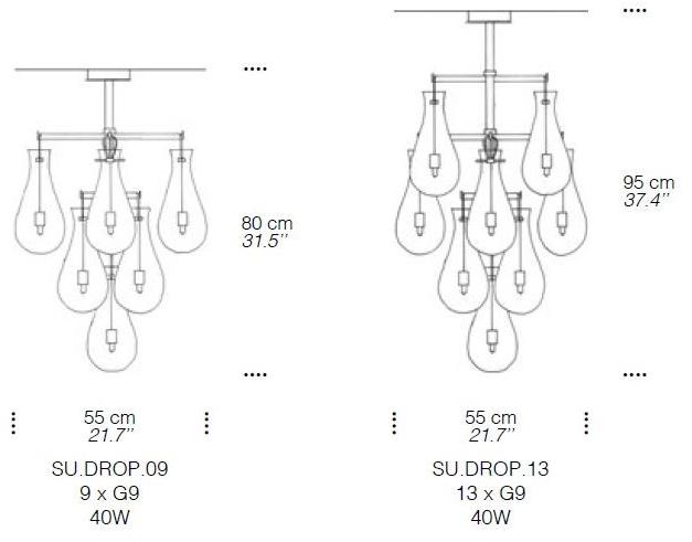 Veronese Люстра из муранского стекла Drop sun-id-1366972 - Вид №1