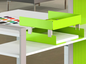 Окрашенный металлический лоток для документов