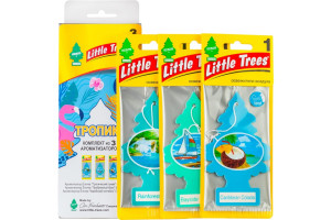 16437572 Комплект ароматизаторов Little Trees Елочка 3 шт., тропики LTMIX6 Car-Freshner