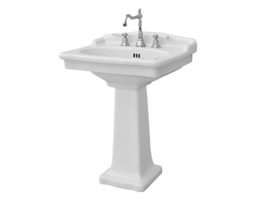 Керамическая раковина на колонне