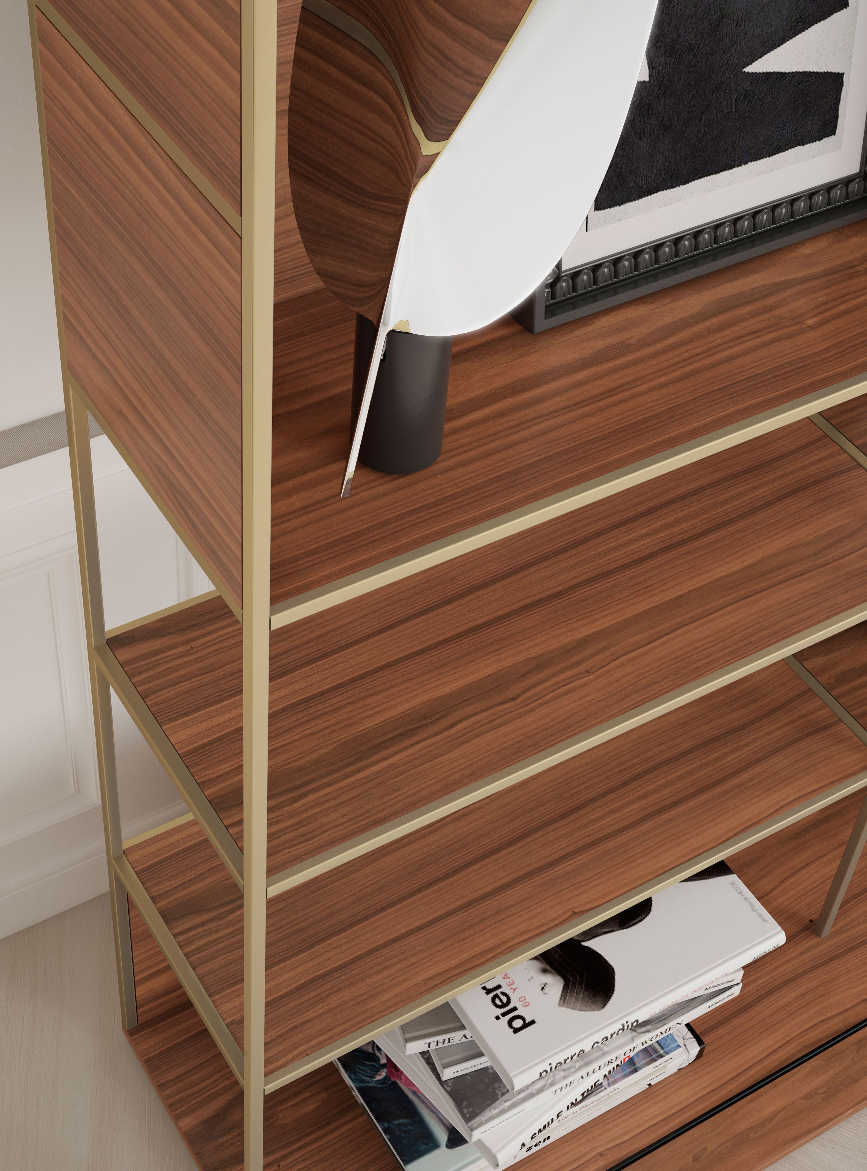 Книжный шкаф из МДФ на колесах Punt Literatura ARCH-00064312 - Вид №19