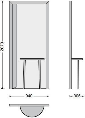 Porro Зеркало для холла sun-id-1400511 - Вид №2