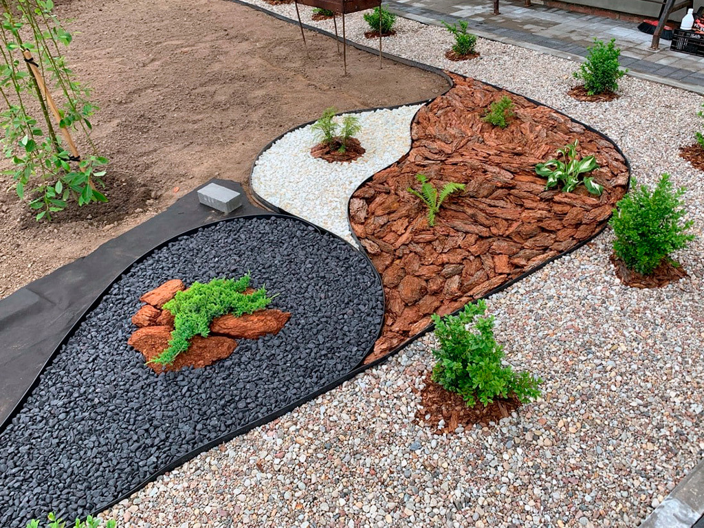 Садовый бордюр "Манго" ПП 55 мм, чёрный, 10 метров ГеоПластБорд GPBST-24 - Вид №2