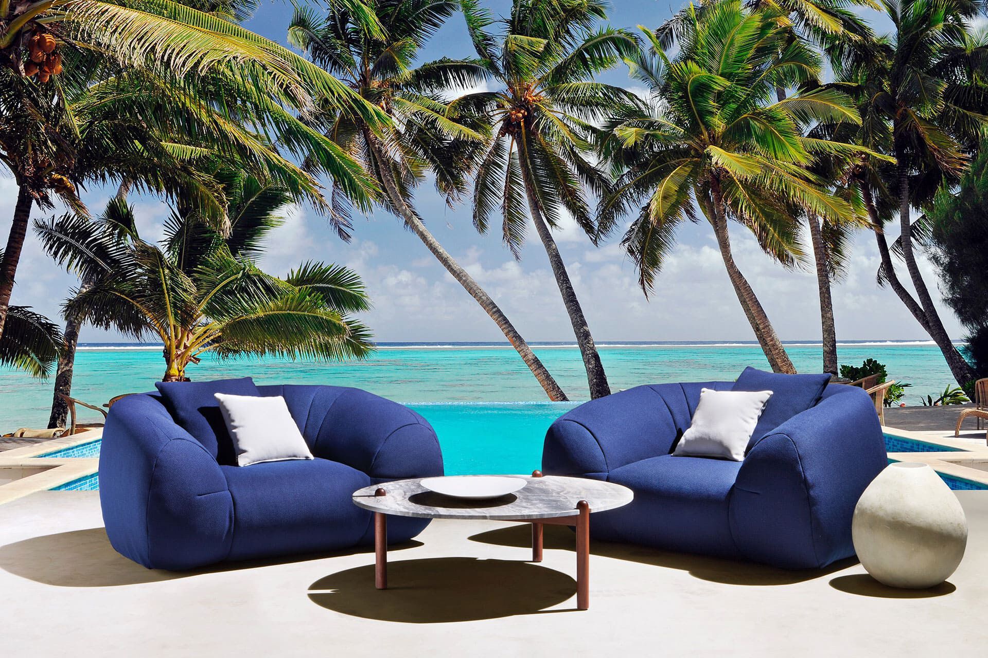 Тканевое садовое кресло с подлокотниками Exteta Палау ARCH-00129995 - Вид №1