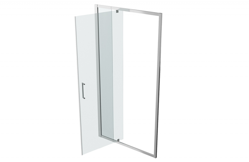 Душевая дверь в нишу, одна распашная дверь LINE BD100.4112A bravat - Вид №3