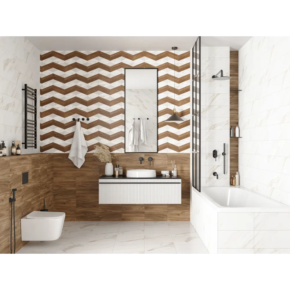 Плитка настенная Mersey Wood3 A0554V24103 20x40 см 1.6 м² матовая цвет микс 89352890 STLM-2169082 Santreyd - Вид №6