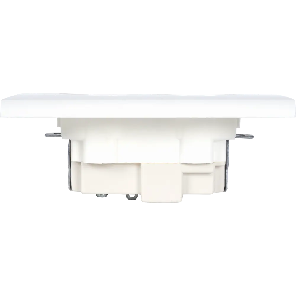 Розетка Legrand Anam Zunis с заземлением, 2 разъема, со шторками, цвет белый STLM-2200793 - Вид №3