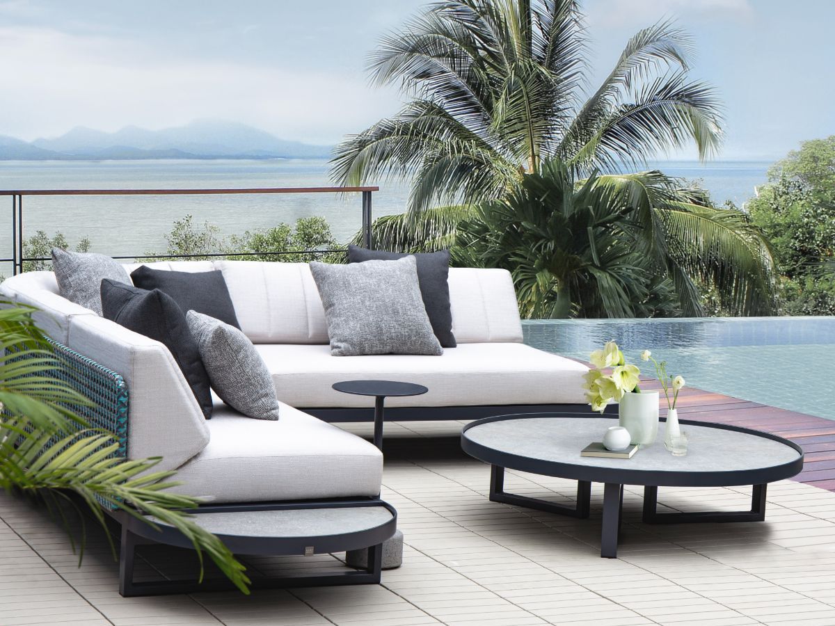 HPL круглый низкий садовый журнальный столик MAMAGREEN Munia ARCH-00102498 - Вид №2