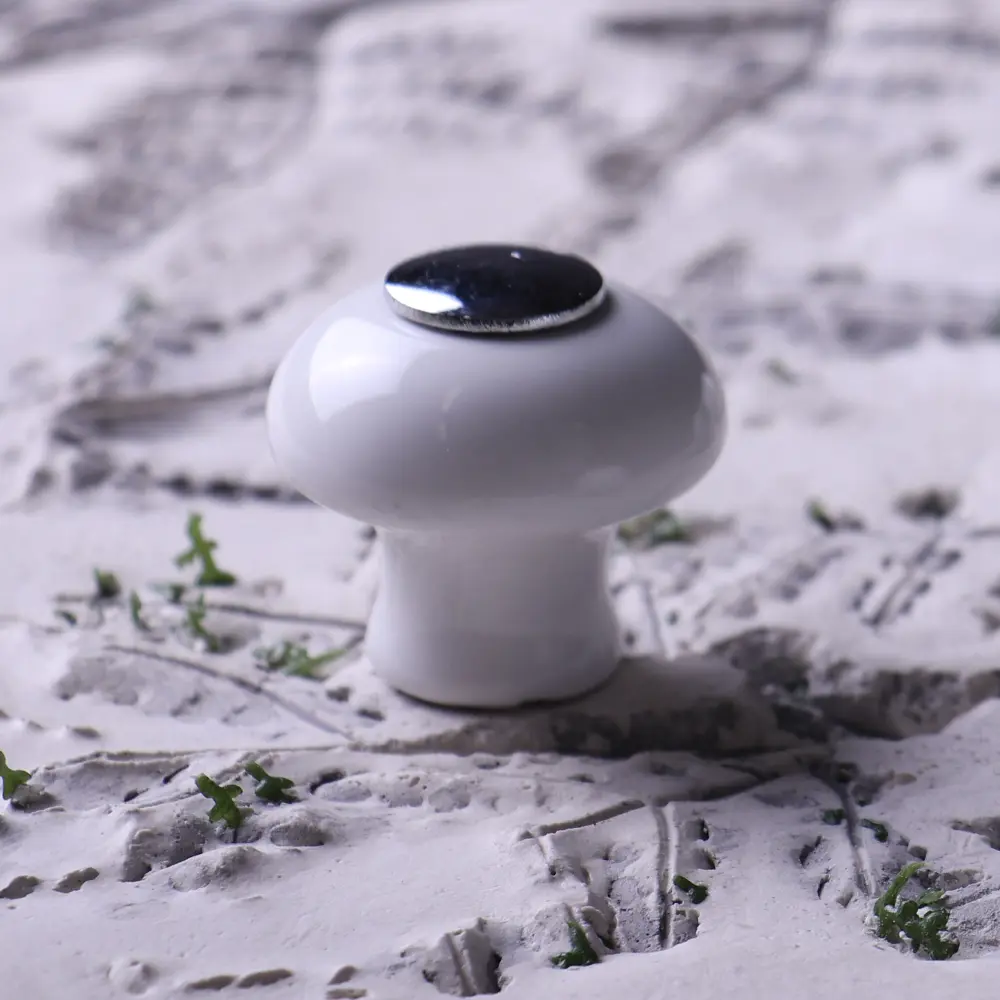 Керамическая ручка-кноб LARVIJ для мебели в белом цвете 87828314 STLM-0075961 - Вид №4