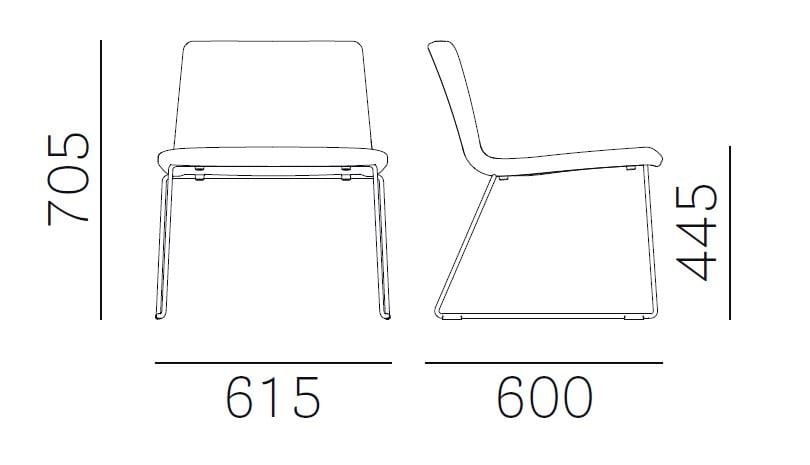 Кресло для салазок Pedrali ARCH-00028732 - Вид №4