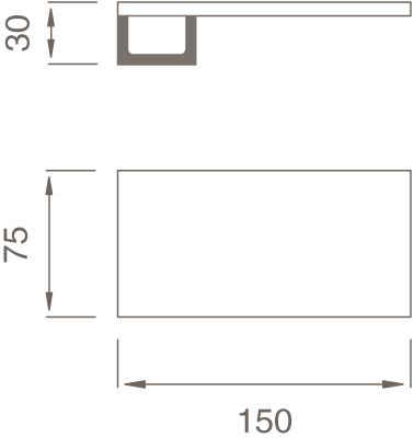 Ceadesign Полка для ванной из нержавеющей стали Duet - accessori Det 89 - Вид №1