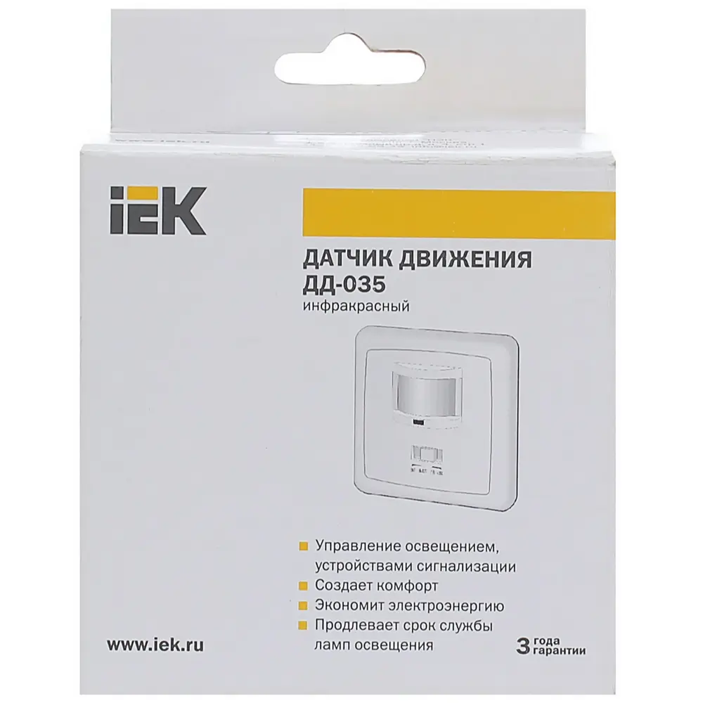 Датчик движения IEK 035, 500 Вт, цвет белый, IP20 12273081 STLM-2024399  - Вид №2