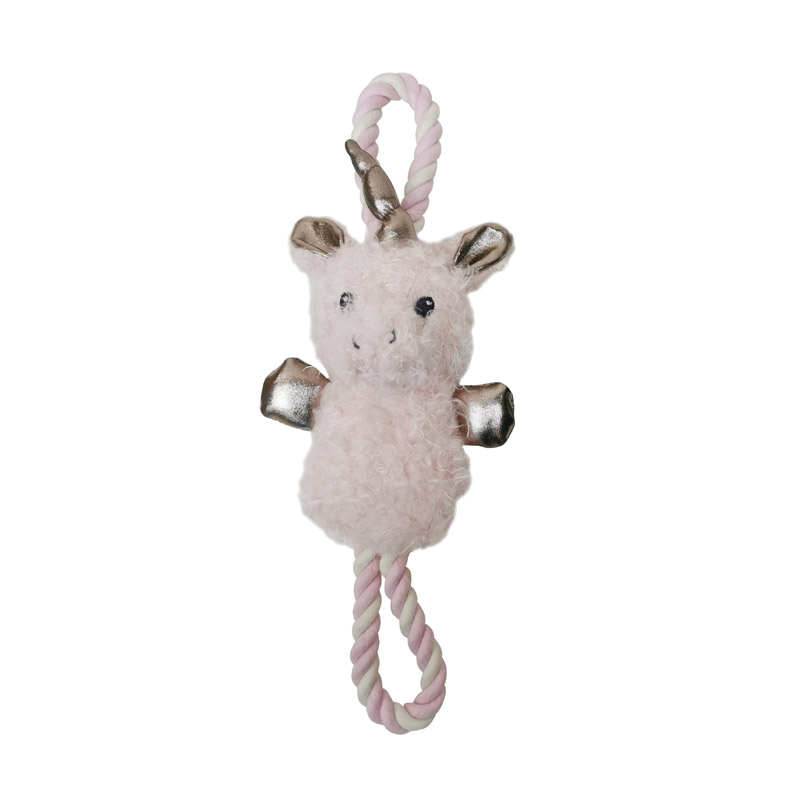 ПР0050331 Игрушка для собак Enchanted Forest Лесные звери на канате с пищалкой плюш 29см CHOMPER 