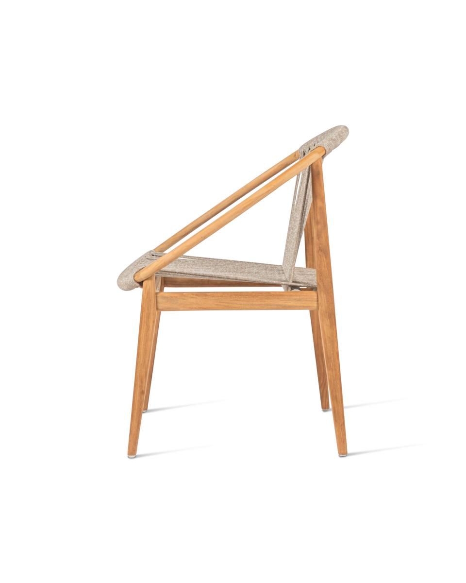 Садовый стул из тика и веревки с подлокотниками Vincent sheppard FRIDA ARCH-00085388 - Вид №15