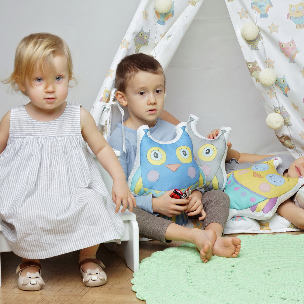 Подушка-игрушка "Серая сова" VAMVIGVAM  281994 Серый Santreyd  - Вид №1