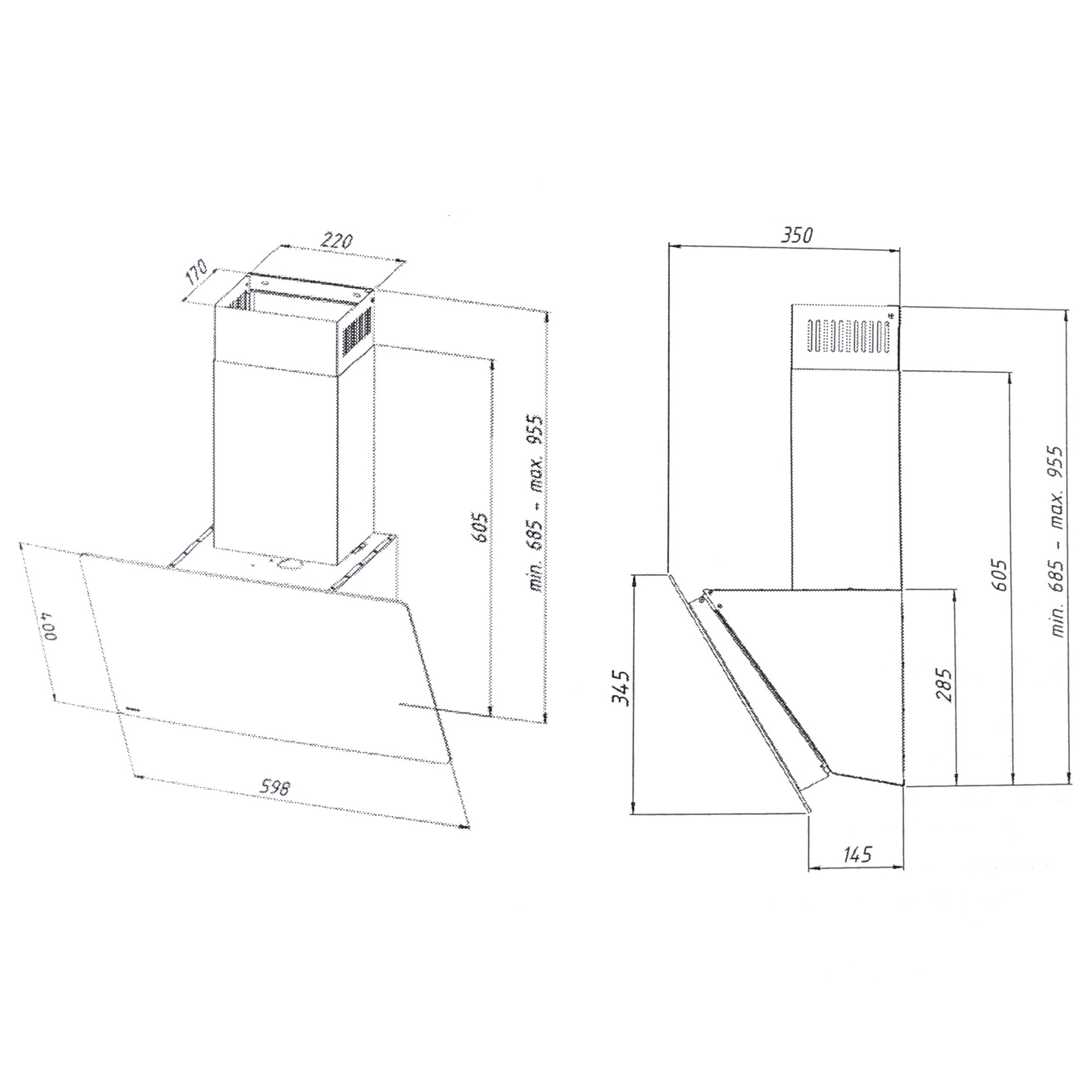 5354590 Вытяжка наклонная Akpo WK-4 Smart eco черный STDN-0023836 - Вид №11