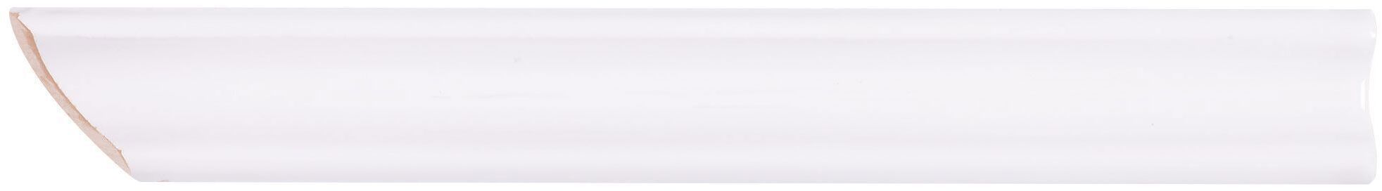 15232390 Уголок ческий срез левый 45 градусов 200х25 мм цвет белый Универсальная STLM-0005639 КЕРАМИ