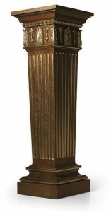 OAK Постамент в классическом стиле сусальным золотом Galleria