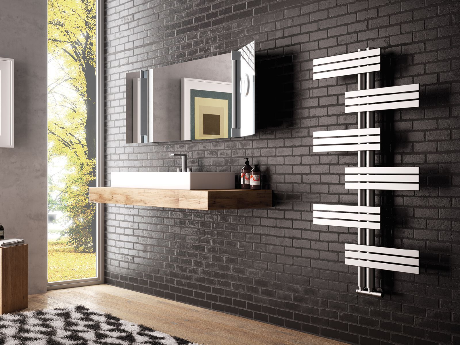 Настенный полотенцесушитель с горячей водой Cordivari Design Inox Style ARCH-00121160 - Вид №4