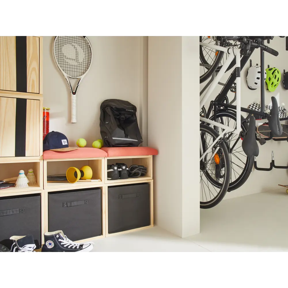 Короб Spaceo KUB для систем хранения - черный складной органайзер 31×31×31 см 81990644 STLM-0016766 - Вид №3