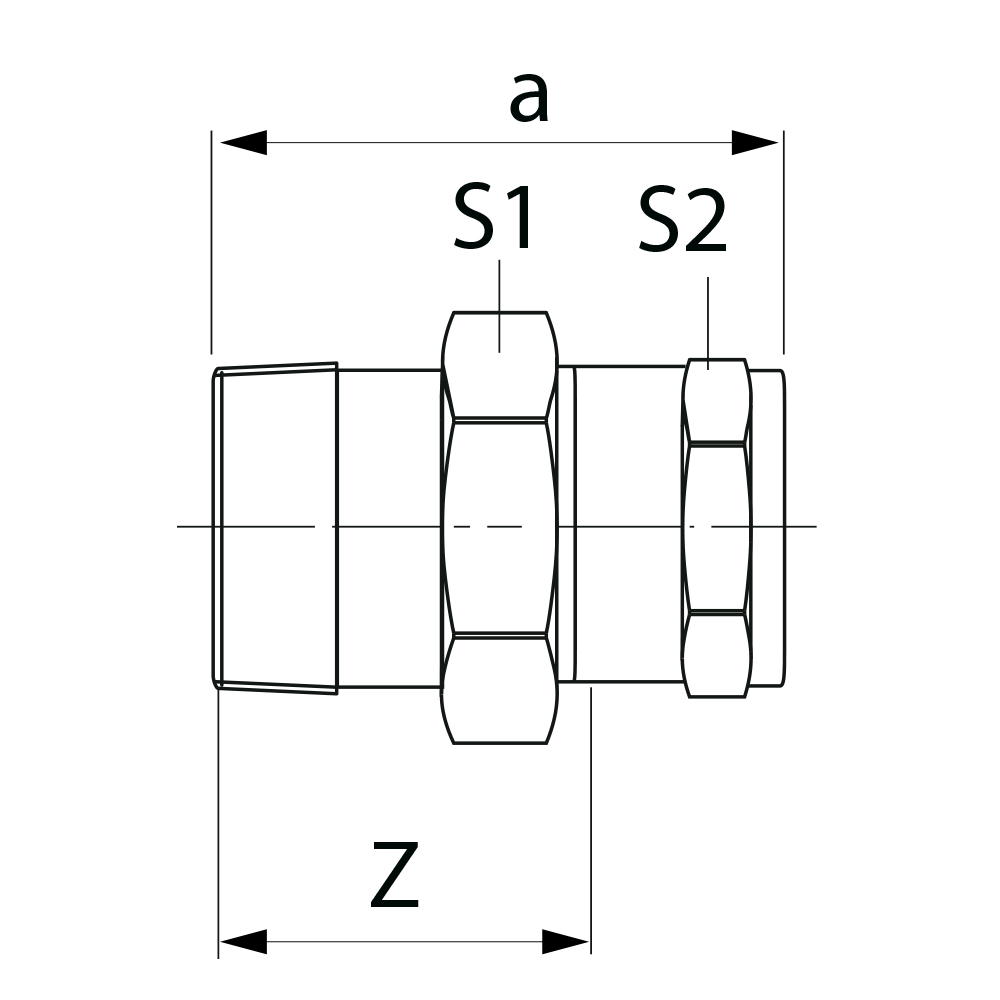 3341R012000000 Разъемные соединения Tece  - Вид №1