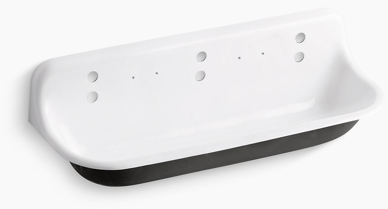 K-3203-0 Подвесная раковина настенная прямоугольная Kohler  белая  - Вид №1