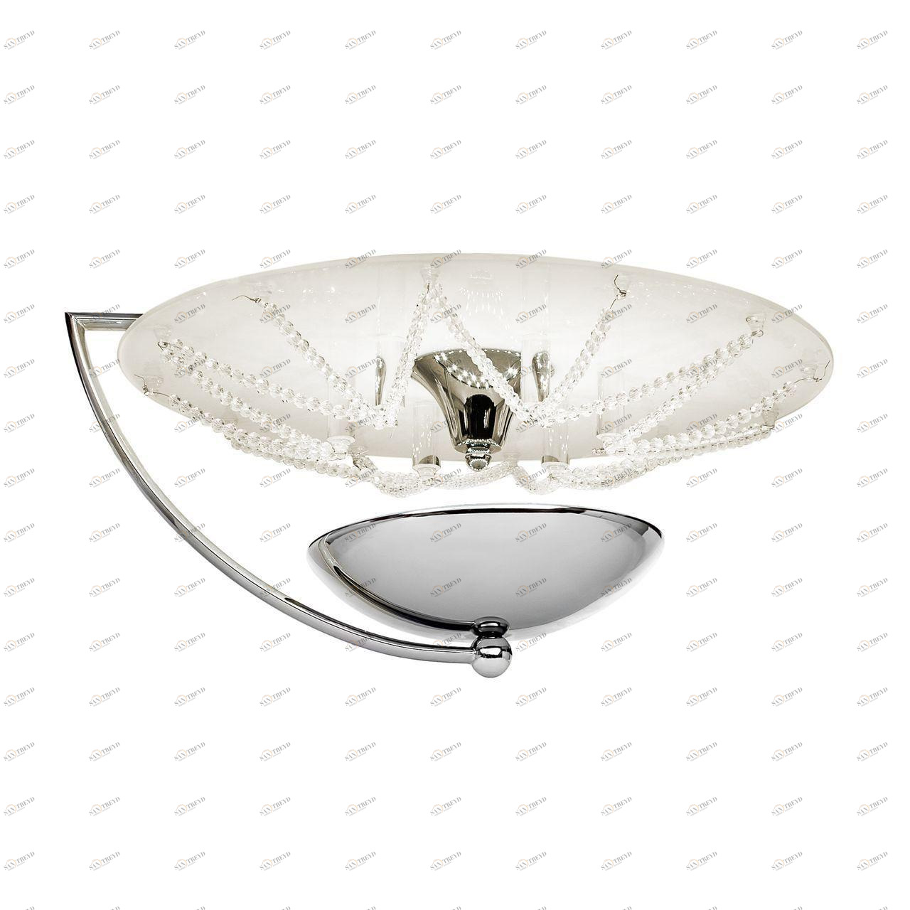 Потолочный светодиодный светильник Silver Light Style Next 812.40.7 SILVER LIGHT STYLE NEXT CHROME 204311 Белый;серебро 