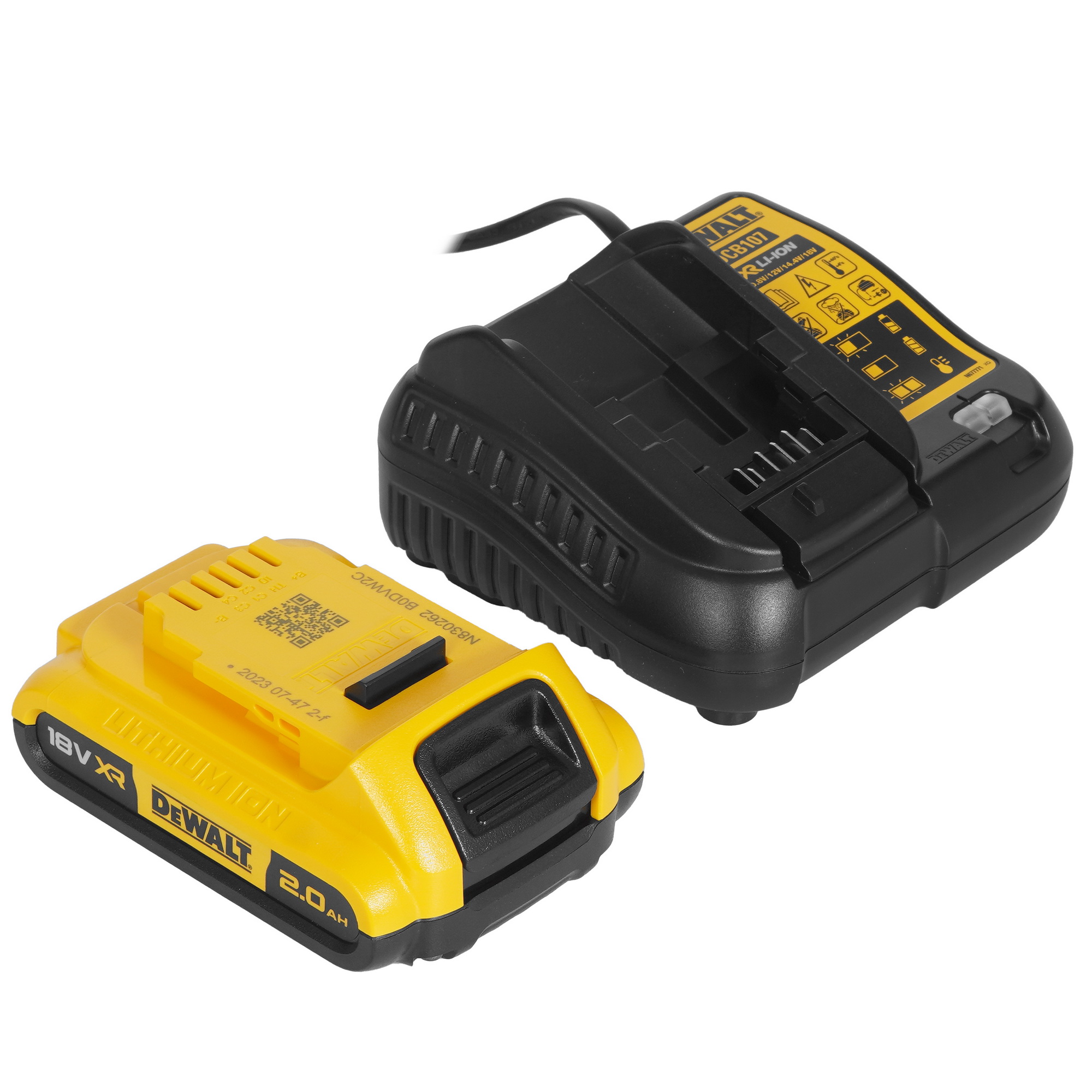 Дрель-шуруповерт DeWalt DCD771D2-KS XR FLEXVOLТ 18/54V 5437796 STDN-0069673 - Вид №6