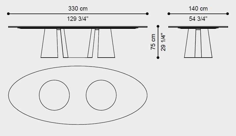 Деревянный овальный стол для гостиной ETRO Home Interiors Алеппо ARCH-00079177 - Вид №5