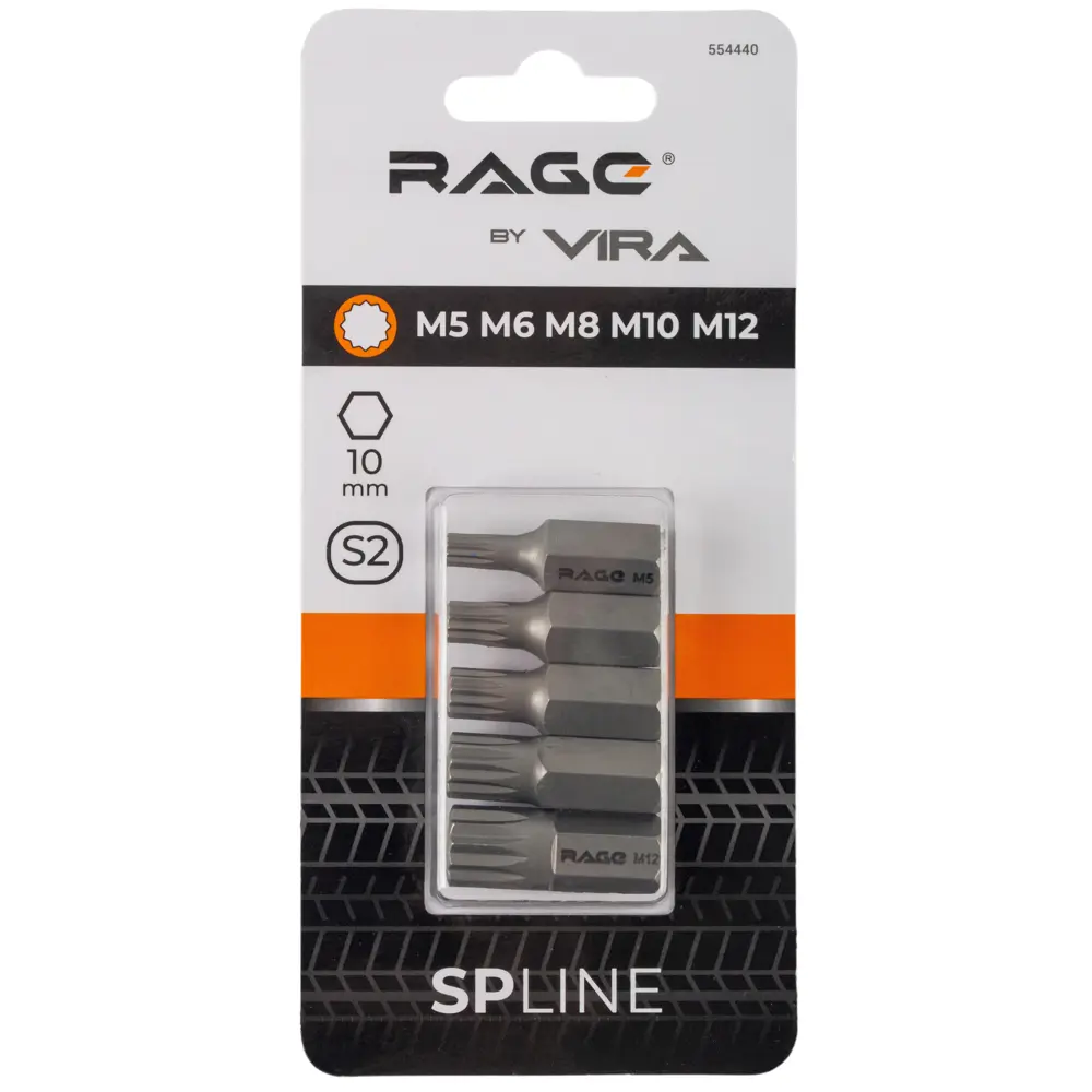 Набор профессиональных бит RAGE Spline для шестигранных шлицов 89432649 STLM-1563970 - Вид №1