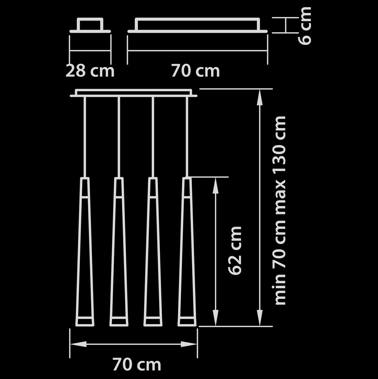 Подвесная люстра Lightstar Punto 807064 LIGHTSTAR ДИЗАЙНЕРСКИЕ, PUNTO 057576 Хром  - Вид №1