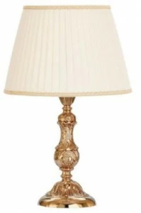 Possoni Illuminazione Настольная лампа из французского золота с абажуром Oldie 504/lp