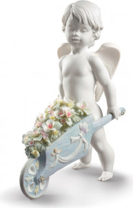 10669095 LLADRO Фигурка Lladro "Небесные цветы" 23х27см Фарфор