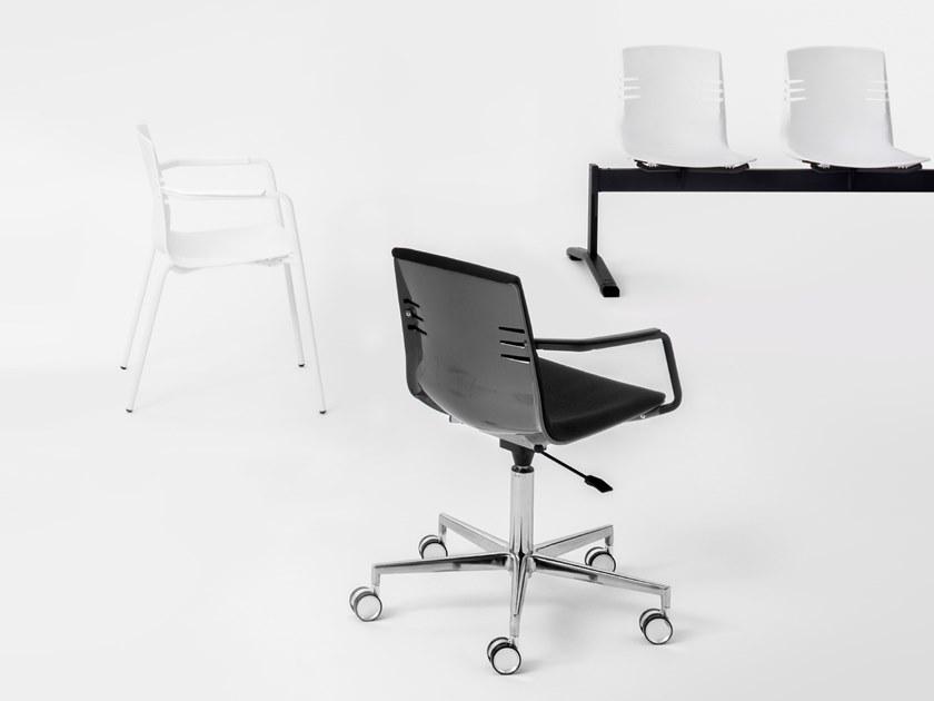 Mara 5-спицевый вращающийся стул с подлокотниками  3300  - Вид №2